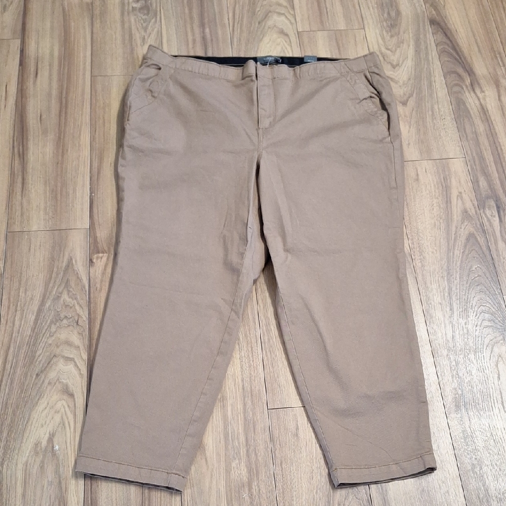 Torrid Flex Hiri Taper Twill In Camel Pants